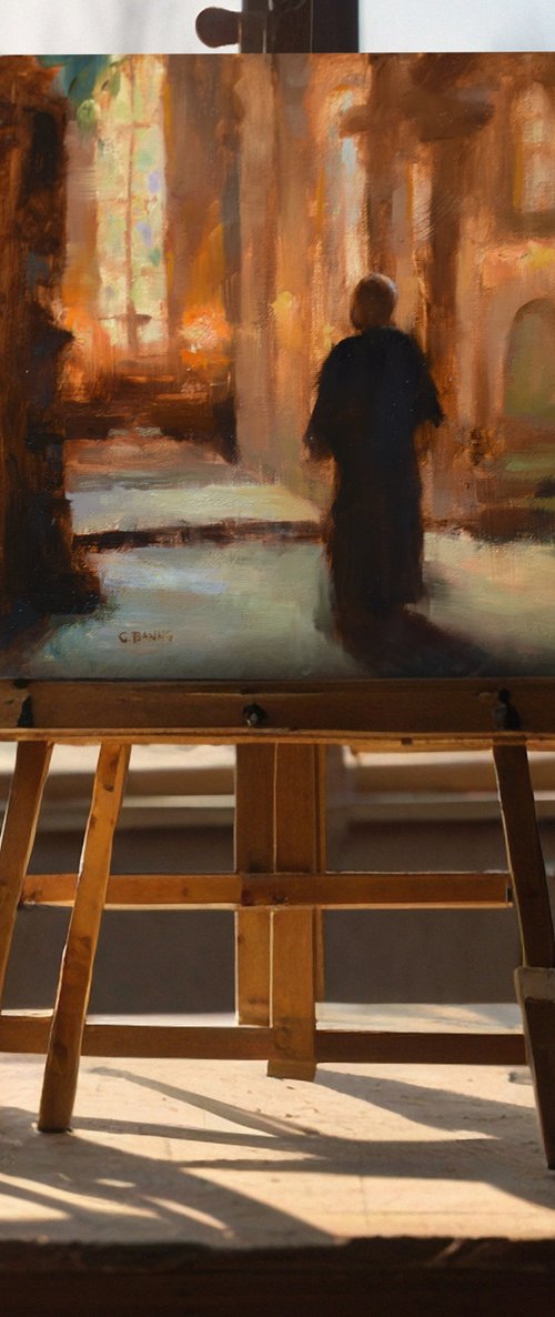The Priest in Church by Gav Banns