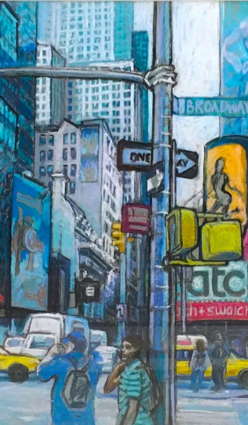 Busy Broadway New York by Patricia Clements