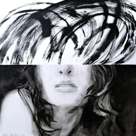 Romance without contex  100 x 100 cm.