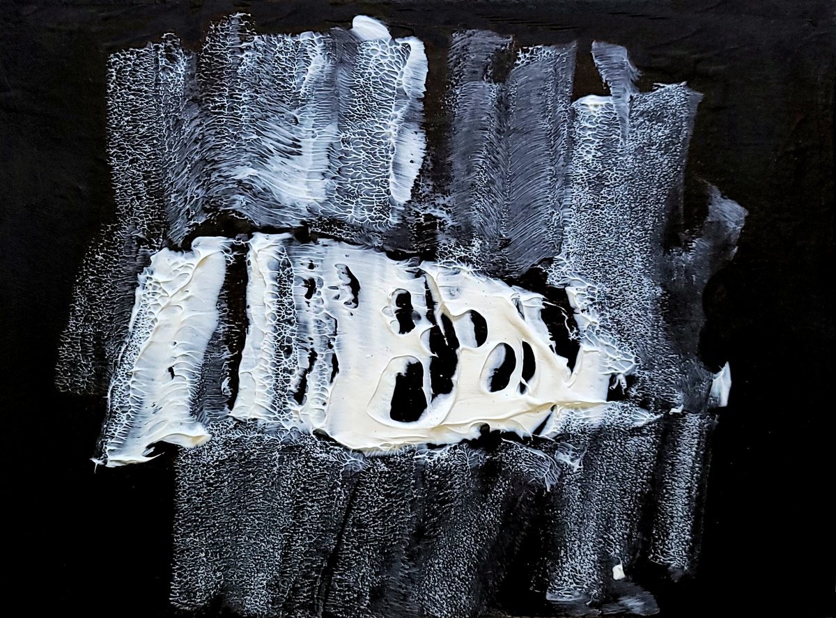 Expressive Abstract Acrylic Painting By Newel Hunter, 16 X 12", Putting It Out There, Original Artwork