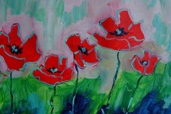 Poppies in the Garden #24