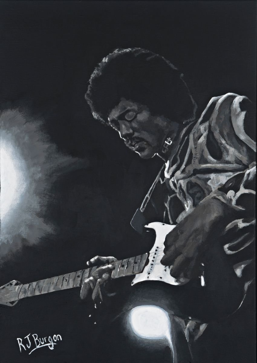 Jimi Hendrix by R J Burgon