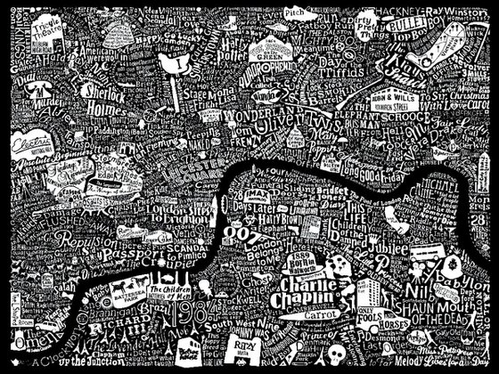 LONDON FILM MAP (black)