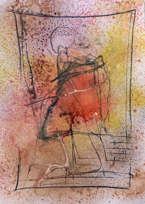 Expressive Sketch, 21x29 cm ESA7 - FREE SHIPPING by Frederic Belaubre