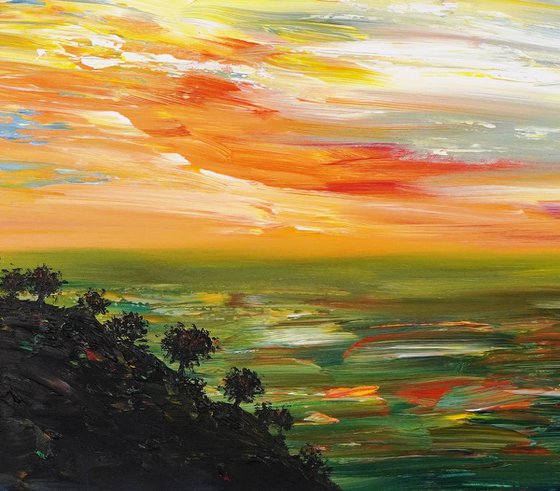 Romantic Evening Landscape A 2