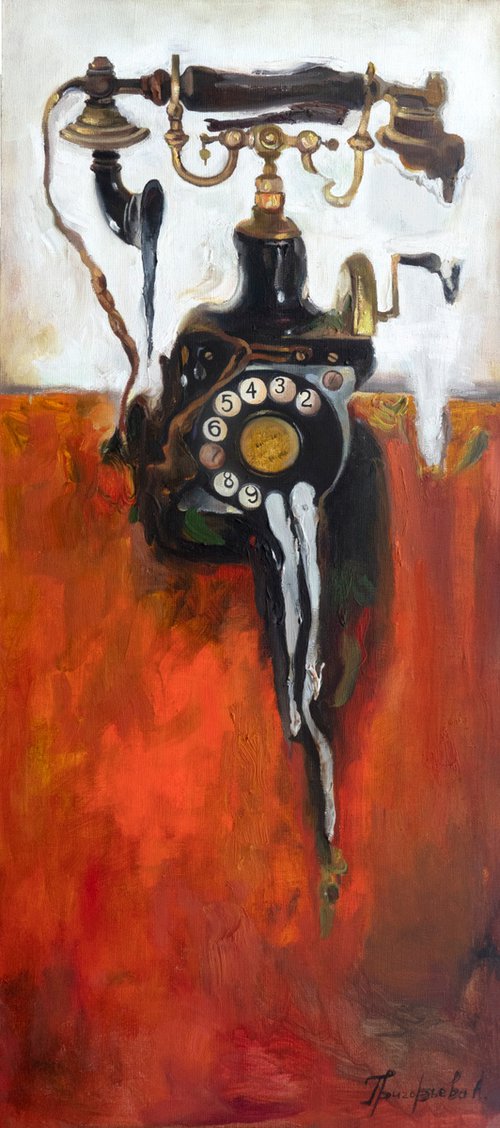 Old telephone by Anastasiia Grygorieva