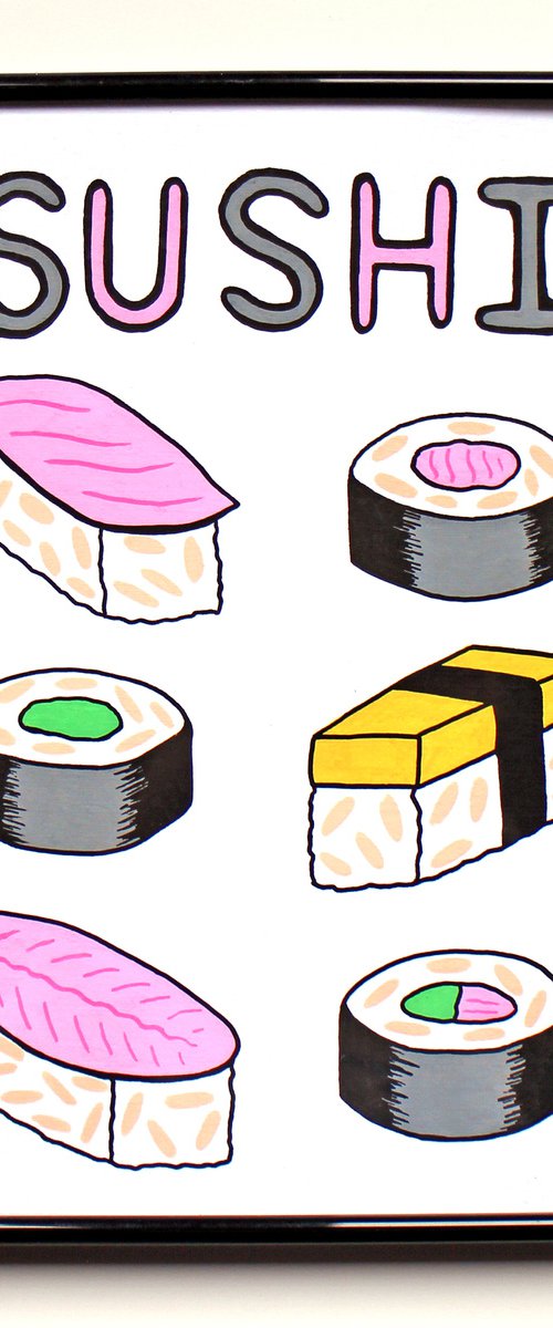 Sushi Typography by Ian Viggars