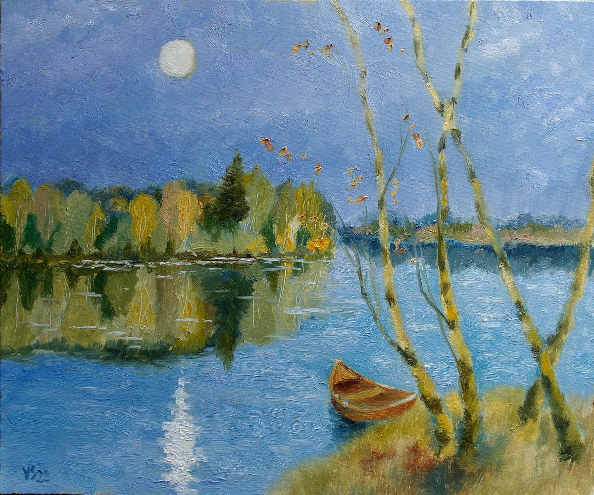Moonlight Landscape by Juri Semjonov