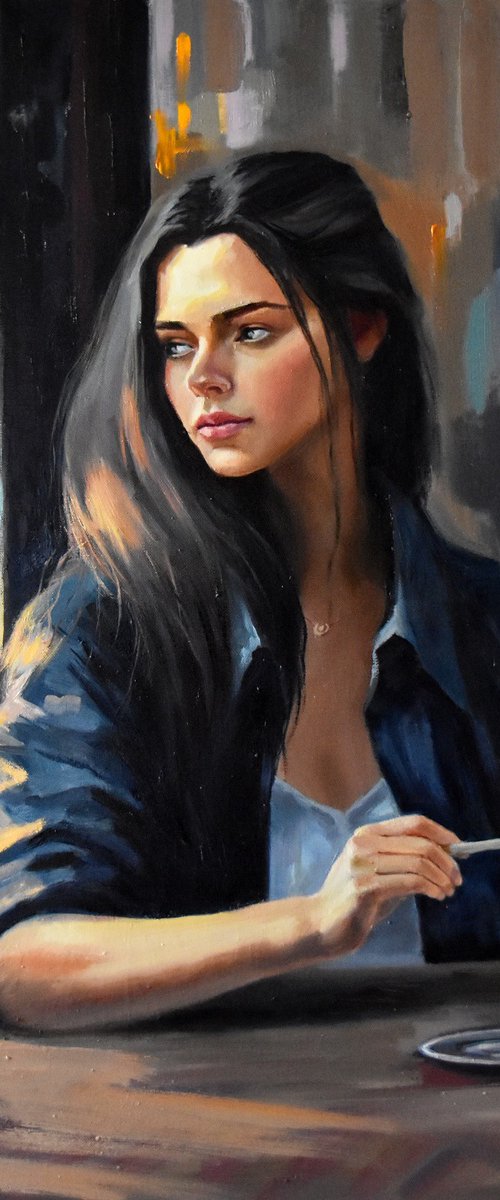 A girl with a cigarette by Serghei Ghetiu