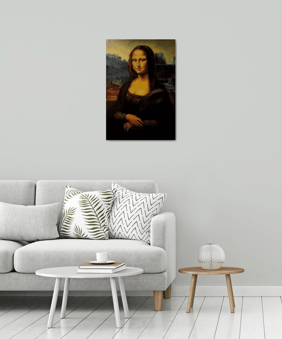 Commission Artwork for Rolf - Mona Lisa Original Louvre Size 77 x 53cm