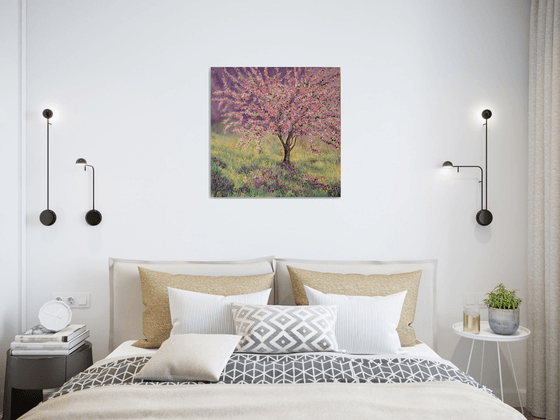 Spring Cherry Blossom ( Spring Tree blossom painting)