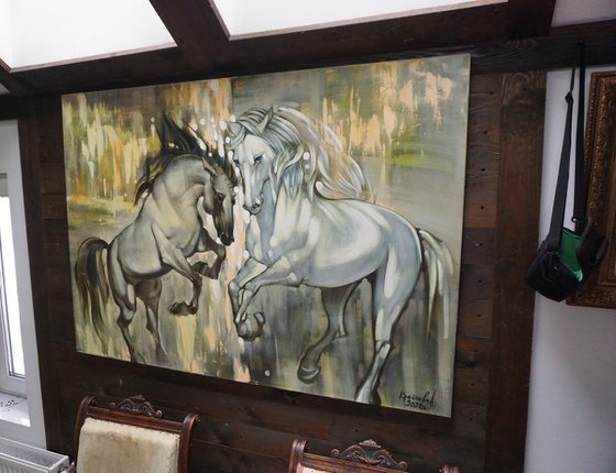 In the rays of the rising sun