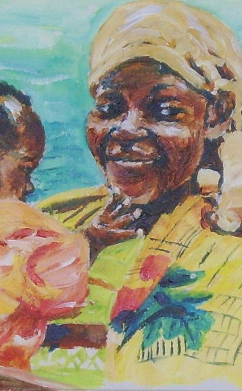 African mother and child 2 by Max Aitken