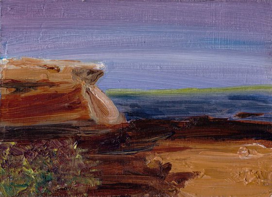 Headland Bay - Modern Impressionist Coastal Oil Painting