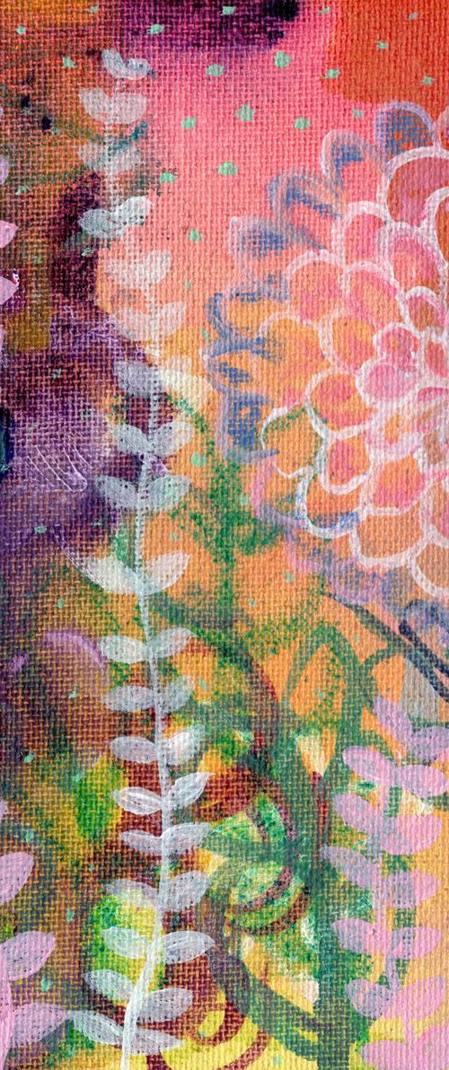 Abstract Garden Original by Eleanore Ditchburn