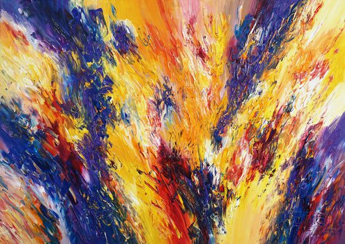 Energy Flames M 1 / Oil by Peter Nottrott
