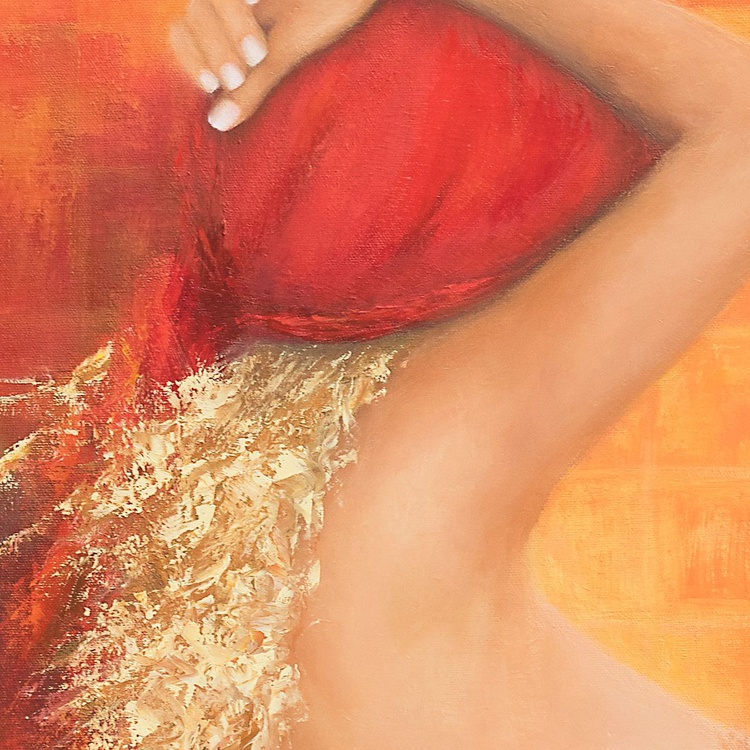 Girl With Red Scarf By Nicole Daniah Sidonie Artfinder