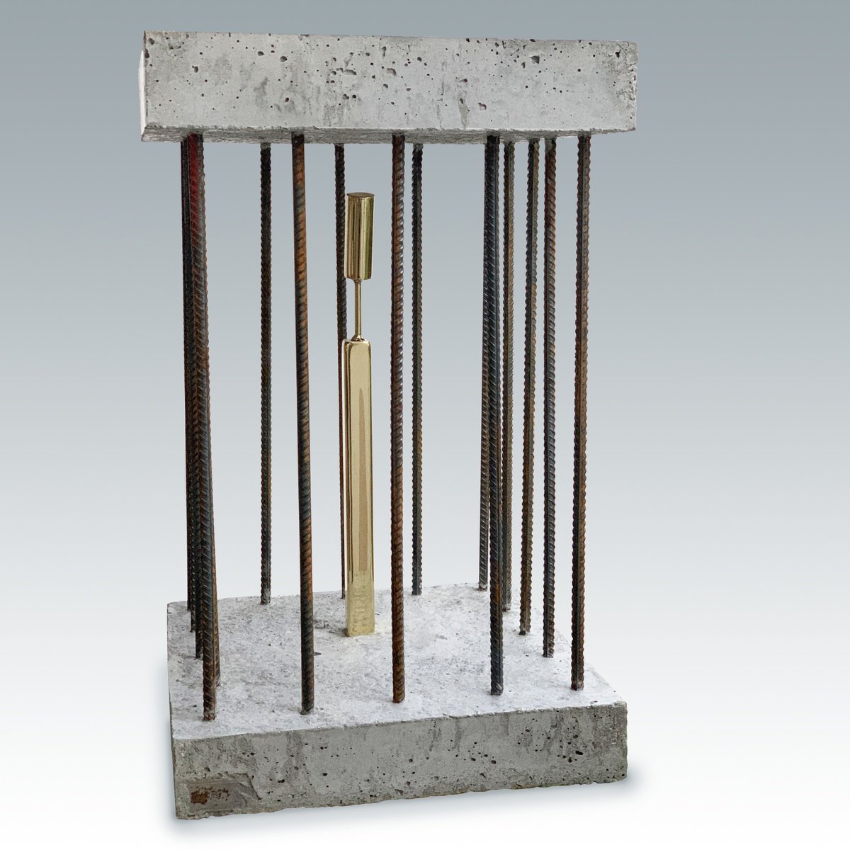 Geometric Abstract Sculpture By Norman Silva, 14 X 14", The New Colussus Ii, Original Artwork