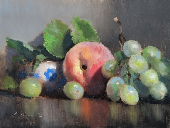 Grapes and Peach
