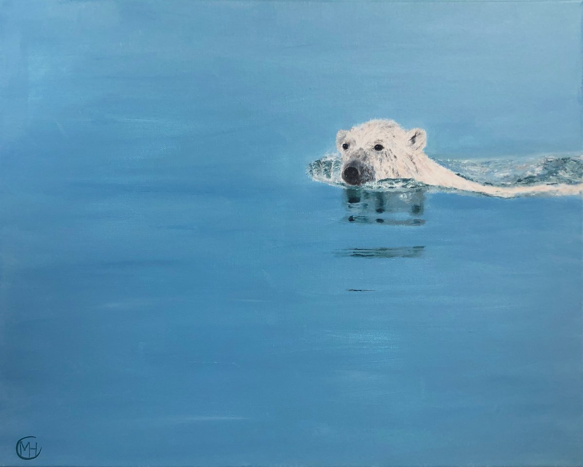 Polar bear by Monika Harmund Csanyi