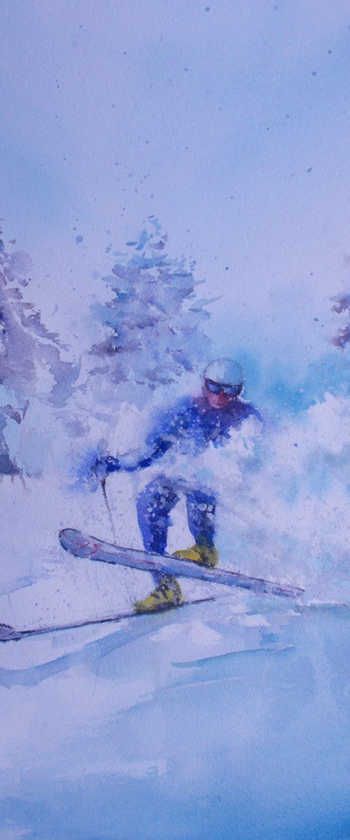 the skier 5 by Giorgio Gosti