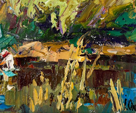 Summer day by the river