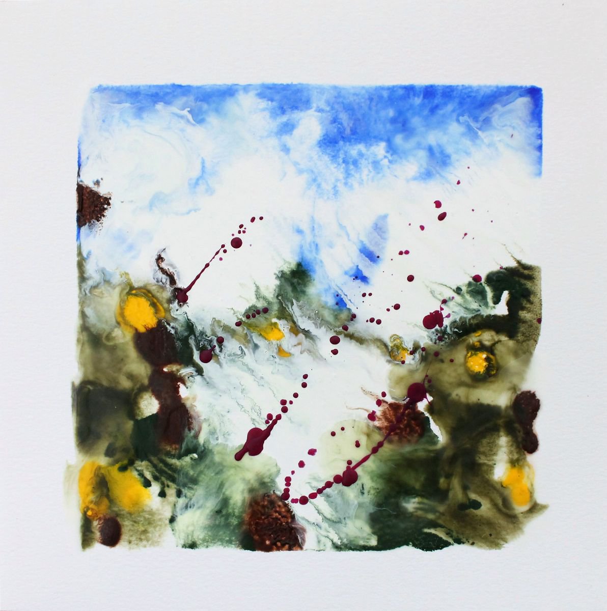 Windy Hill - Encaustic Painting by Tammy Silbermann