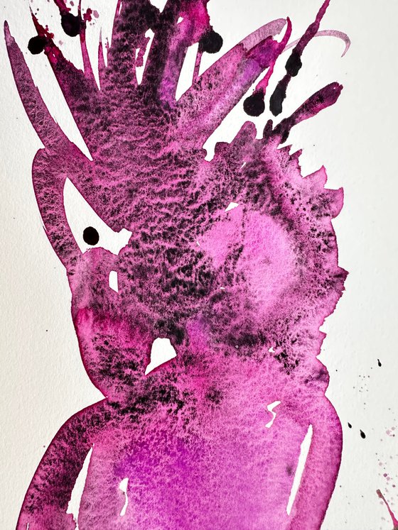 Pink Parrot and Chameleon