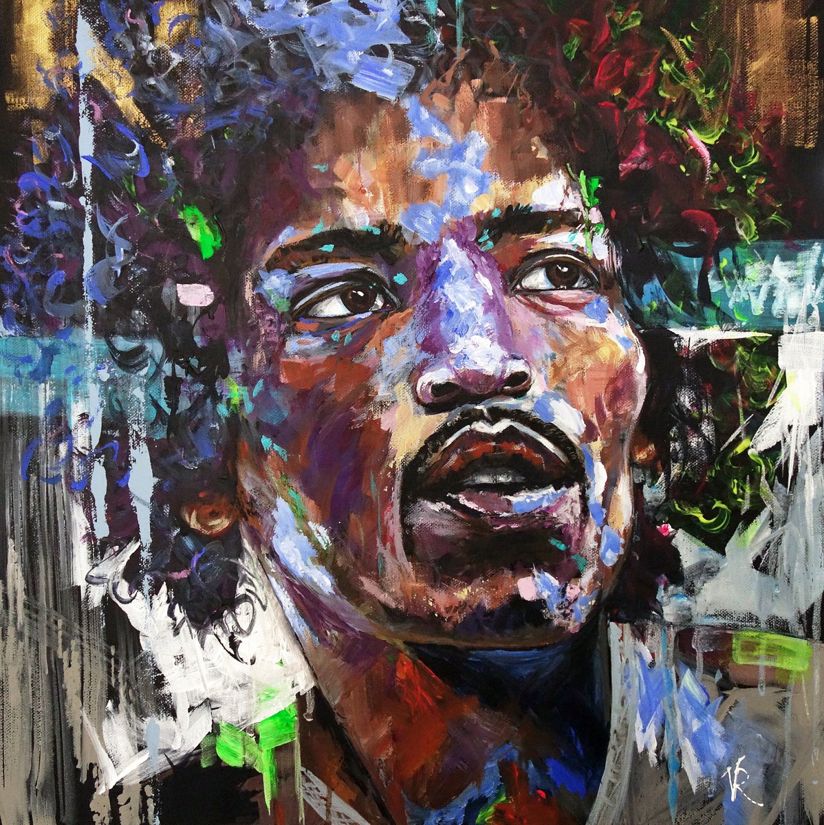 Jimi Hendrix by Viktoriya Richardson
