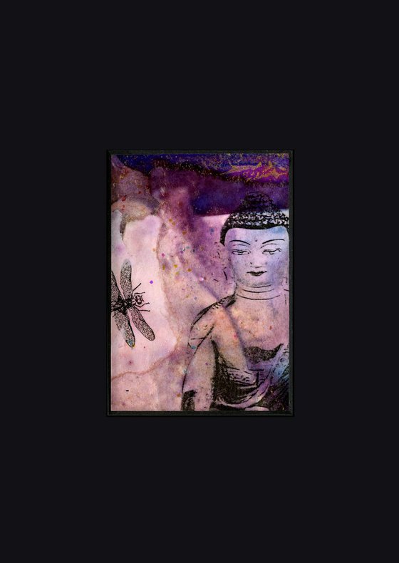 Buddha 111 - Mixed Media by Kathy Morton Stanion