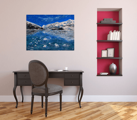 Glacier Bay ( Large 40"x30"-102cm x 76cm)