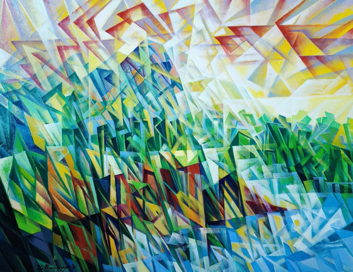 Fragments Of The Riverbank By Artrun Asatrian, 31 X 24, Artwork For Sale On Artfinder
