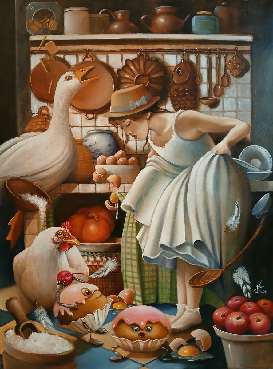 The pastry girl by Valentina Toma