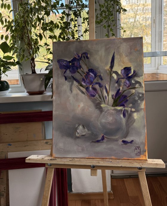 Irises at Dusk