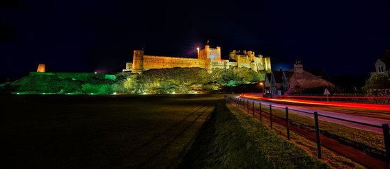 Bamburgh Castle At Night  - Limited Edition Print