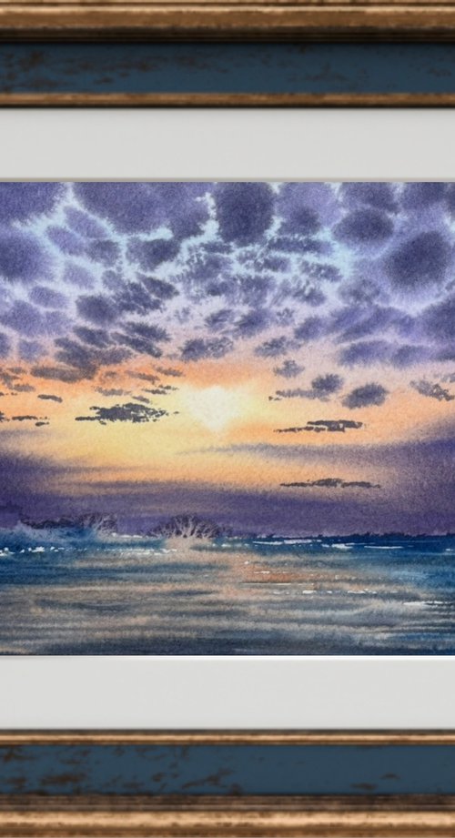 Sunset on the Mediterranean by Yuliia Sharapova