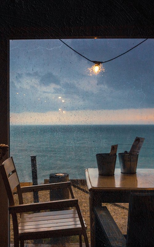 Rain outside the cafe window. by Valerix
