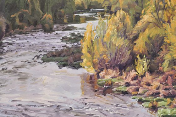 The Loire at Coubon, autumn light