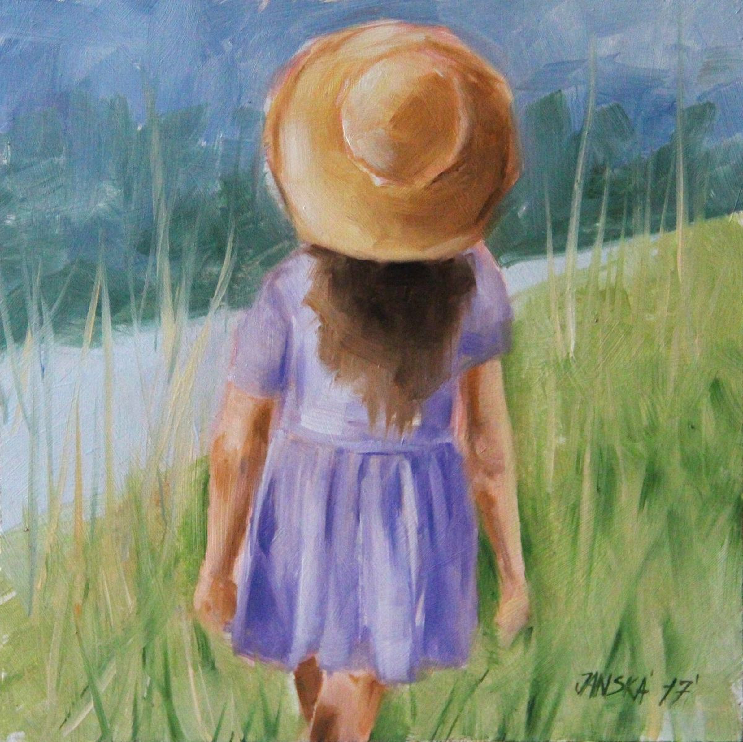 Little Girl With A Hat Original Oil Painting F Artfinder