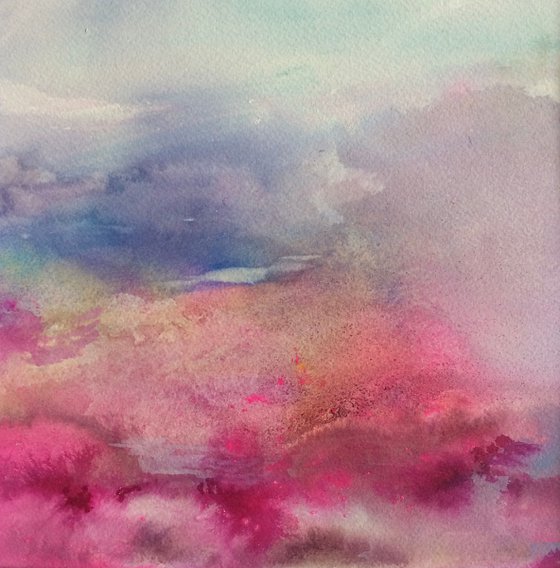 Loving Seas - Landscape Seascape Watercolor