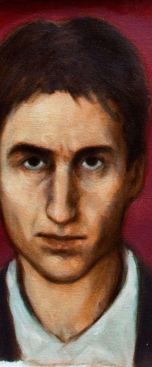 early selfportrait study on red by Olivier Payeur