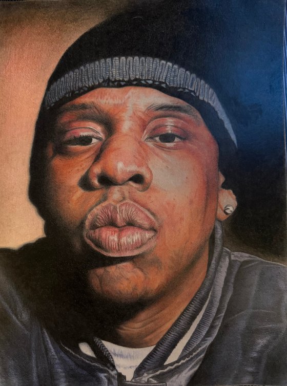 Jay-Z Portrait Colored Pencil