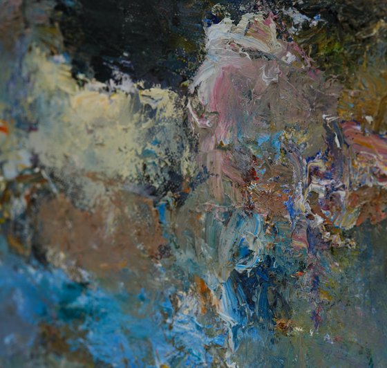 Almost Abstract Landscape - 5 (Lake at Dusk)