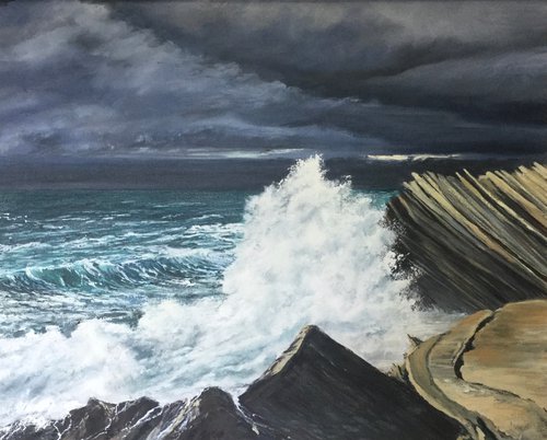 Stormy seas at Baleal by Robin Souter