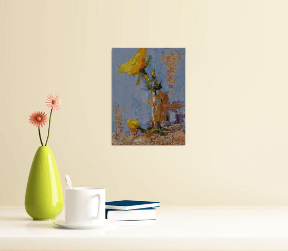 Yellow flowers in vase