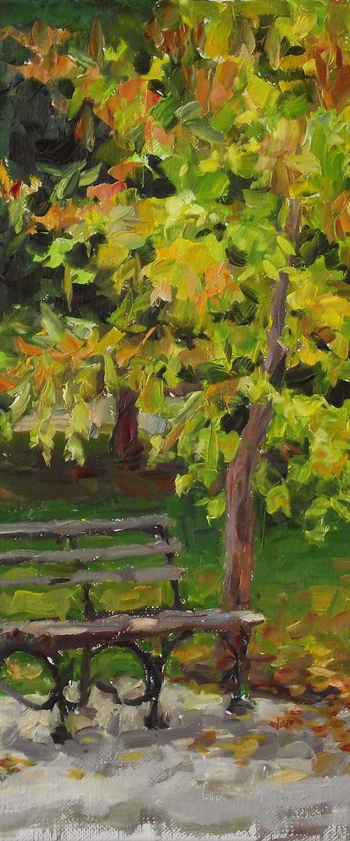 Bench, Autumn by Vachagan Manukyan