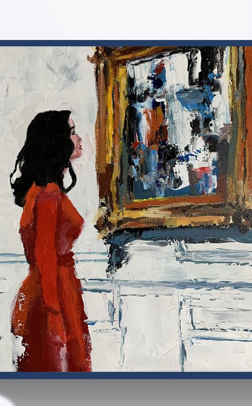 Woman in a museum. by Vita Schagen