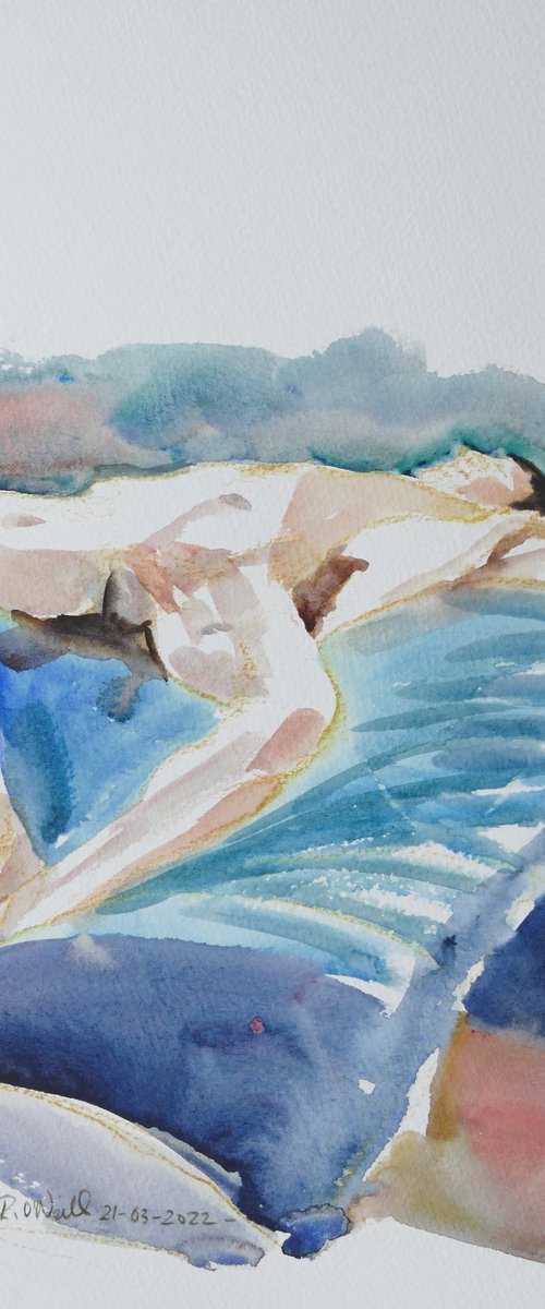 reclining male nude by Rory O’Neill