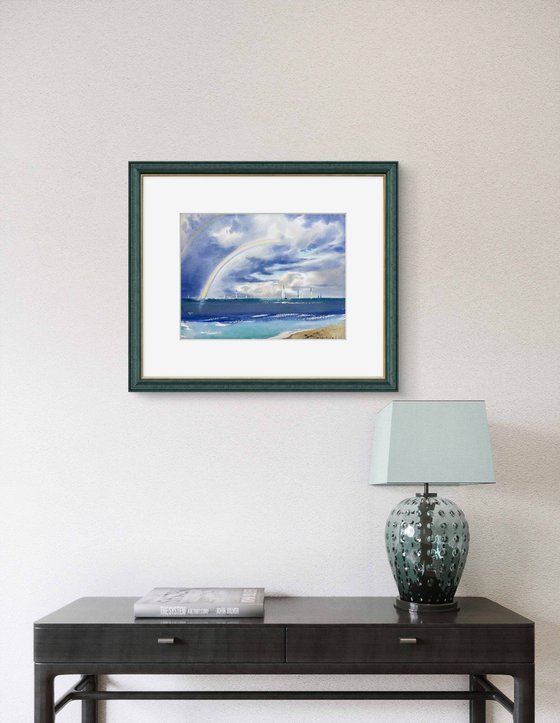 Rainbow over the sea Regatta