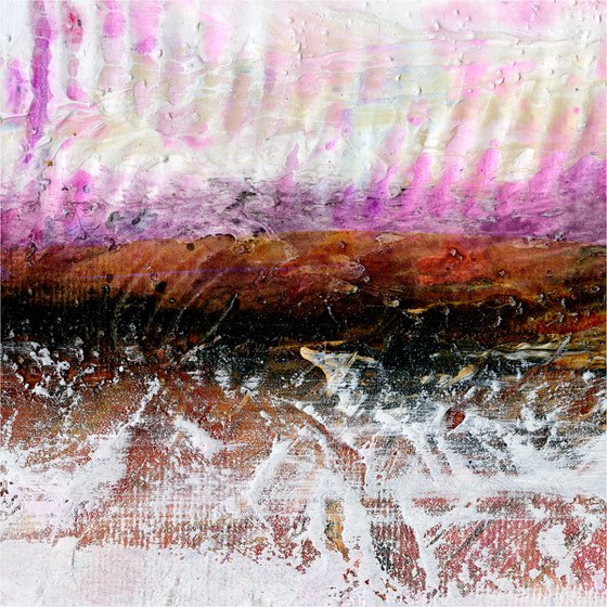 A Tranquil Journey 5 - Textural Abstract Painting by Kathy Morton Stanion